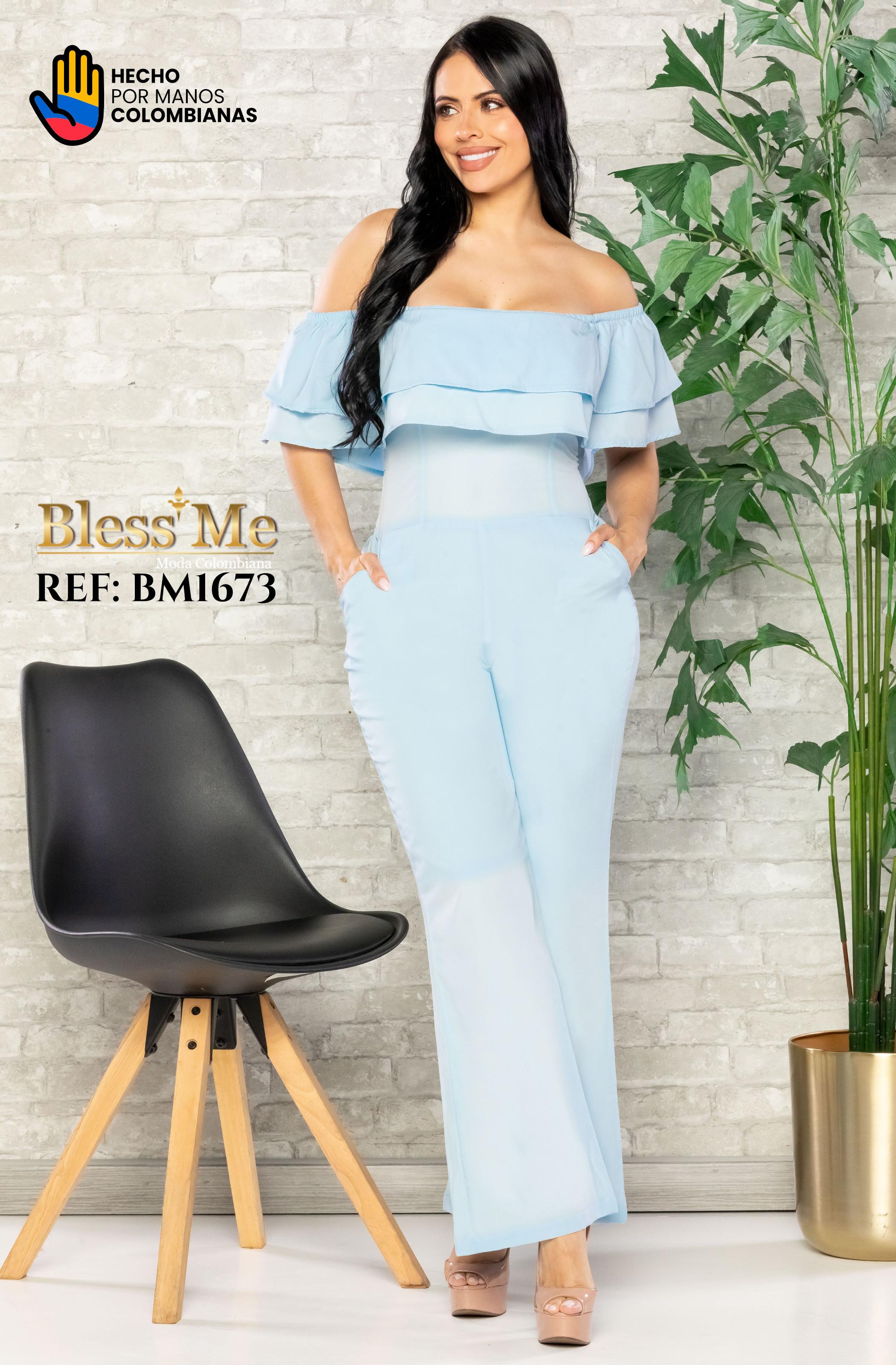 Ref. 058 -BM1673 Enterizo largo Colombiano - Ropa Colombiana