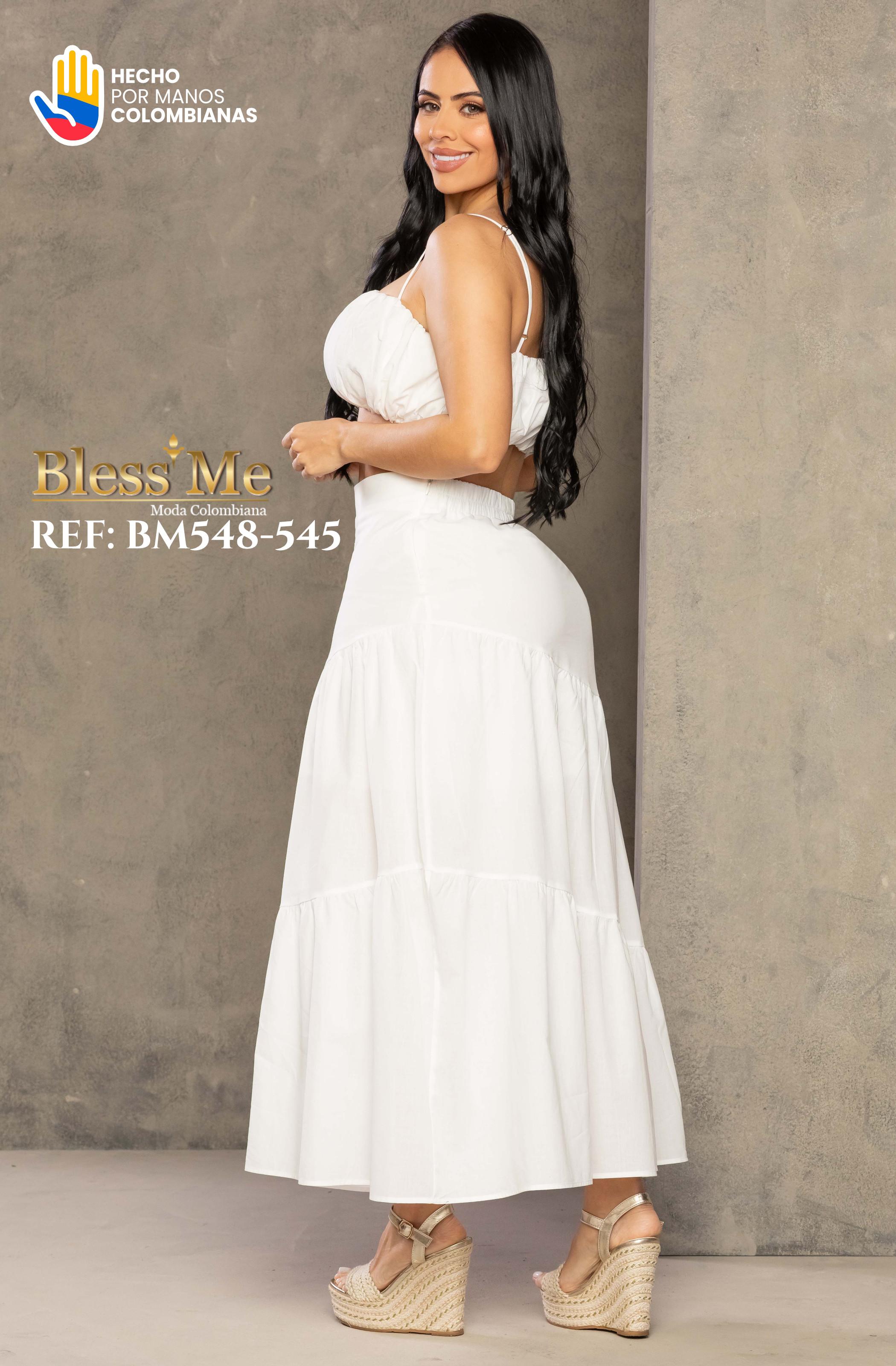 Ref. 5214002 -BM548-545 Conjunto de Falda y Blusa - Ropa Colombiana
