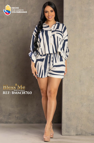 Ref. 5214002 -BMM38760  Conjunto de Short y Blusa - Ropa Colombiana
