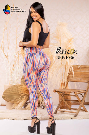 Ref. 008 -1036 Leggins Reductor Levanta Cola - Ropa Colombiana