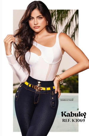 Ref. 050 -K3069 Jeans Colombianos Push Up - Ropa Colombiana