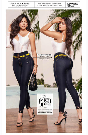 Ref. 050 -K3069 Jeans Colombianos Push Up - Ropa Colombiana