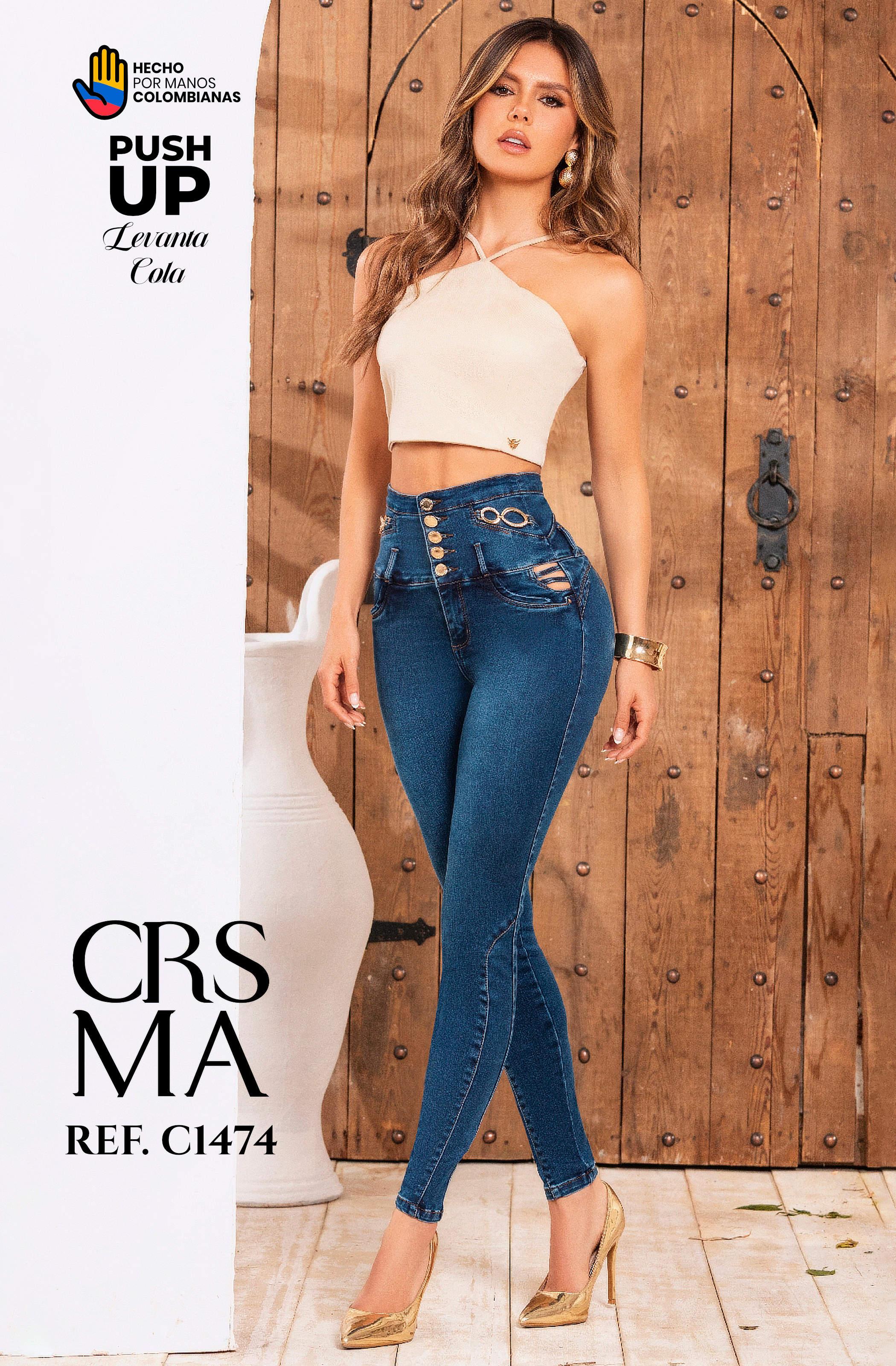 Ref. 070 -C1474 Jeans Colombianos Push Up