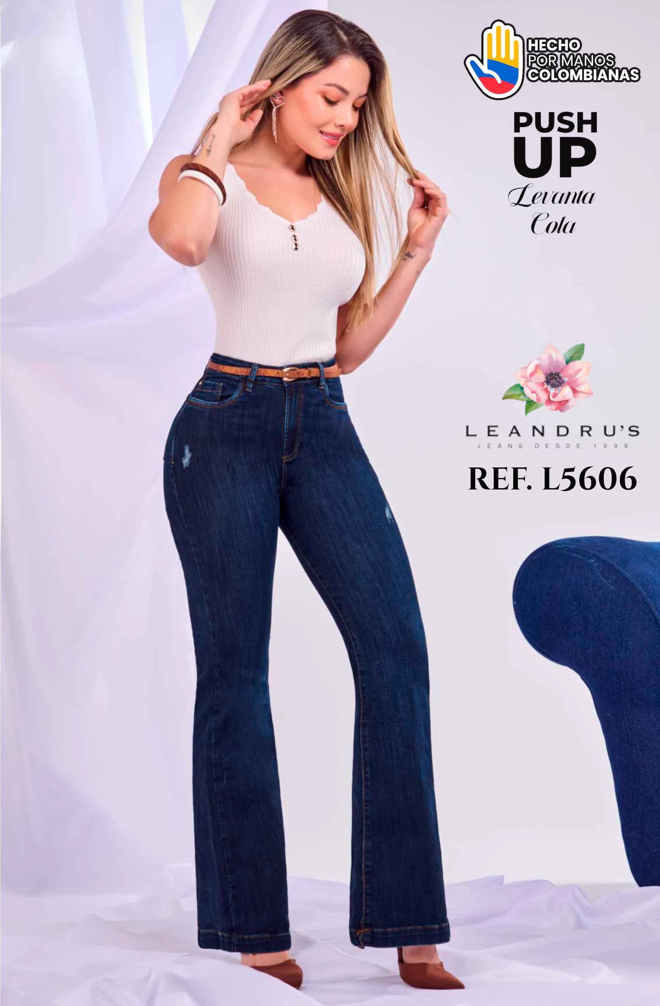 Ref. 10255 -L5606 Jeans Push Up Colombianos
