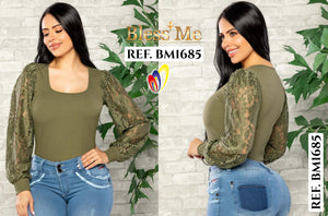 Ref. 058 -BM1685 Blusa Colombiana - Ropa Colombiana