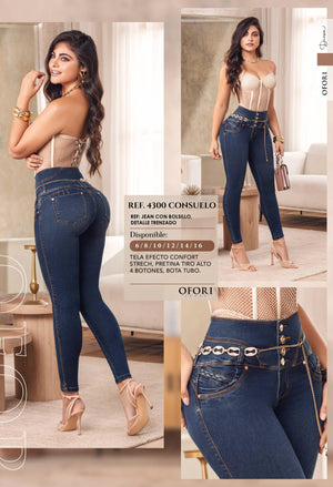 Ref. 8521447 -4300 CONSUELO Jeans Push Up Colombianos - Ropa Colombiana