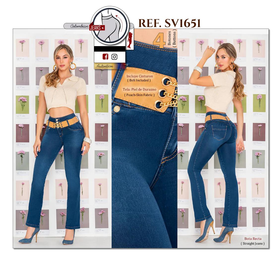 Ref. 053 -SV1651 Jeans Push Up Colombianos - Ropa Colombiana