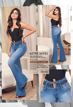 Ref. 8521447 -4279 CASTEL Jeans Push Up Colombianos - Ropa Colombiana