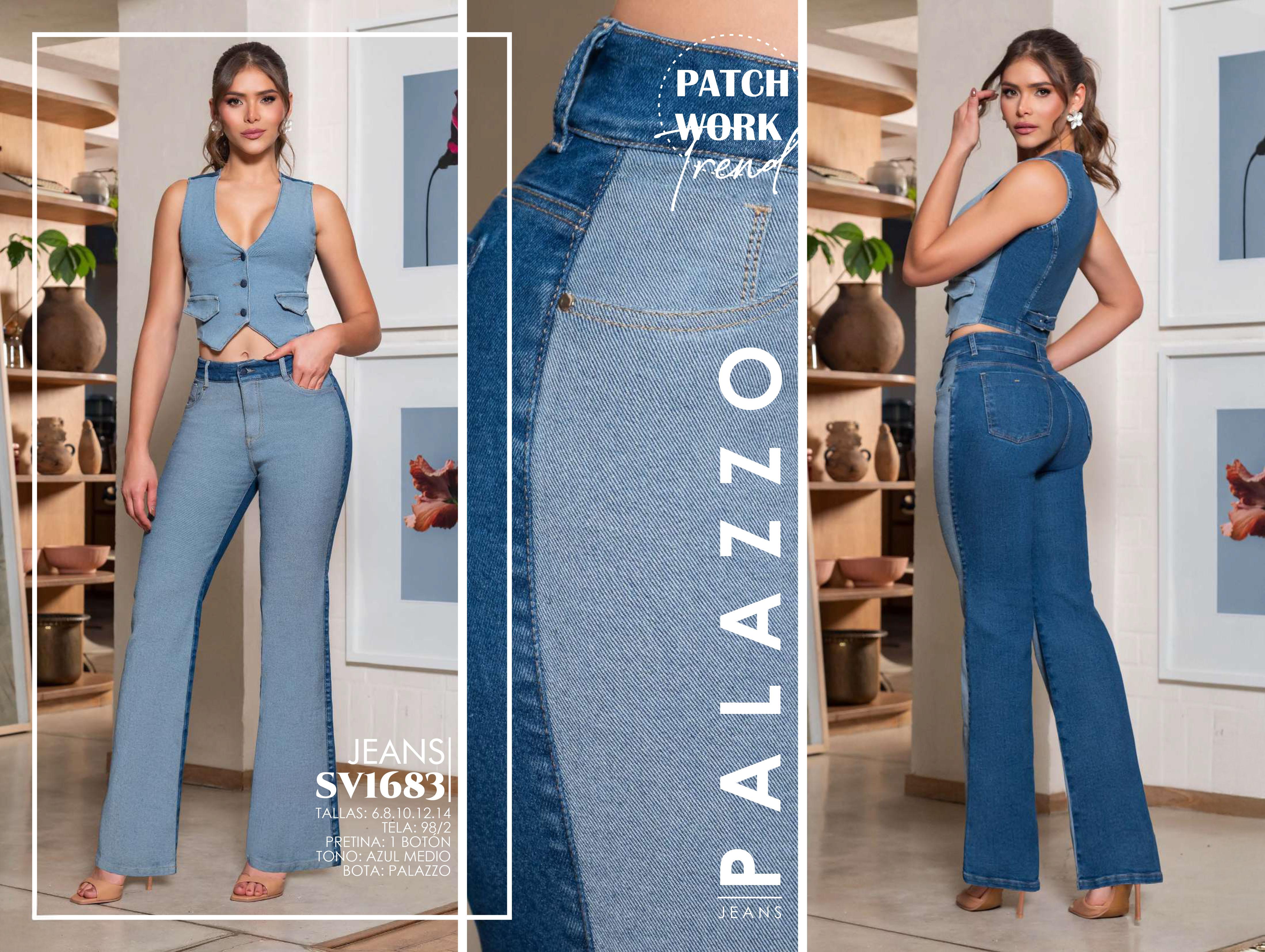 Ref. 053 -SV1683 Jeans Colombianos Push Up - Ropa Colombiana