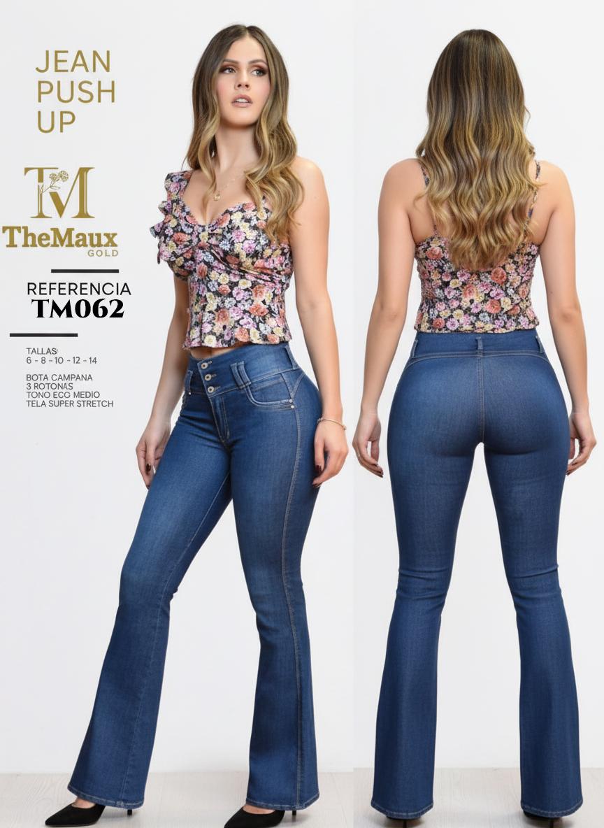 Ref. 066 -TM062 Jeans Push Up Colombianos - Ropa Colombiana