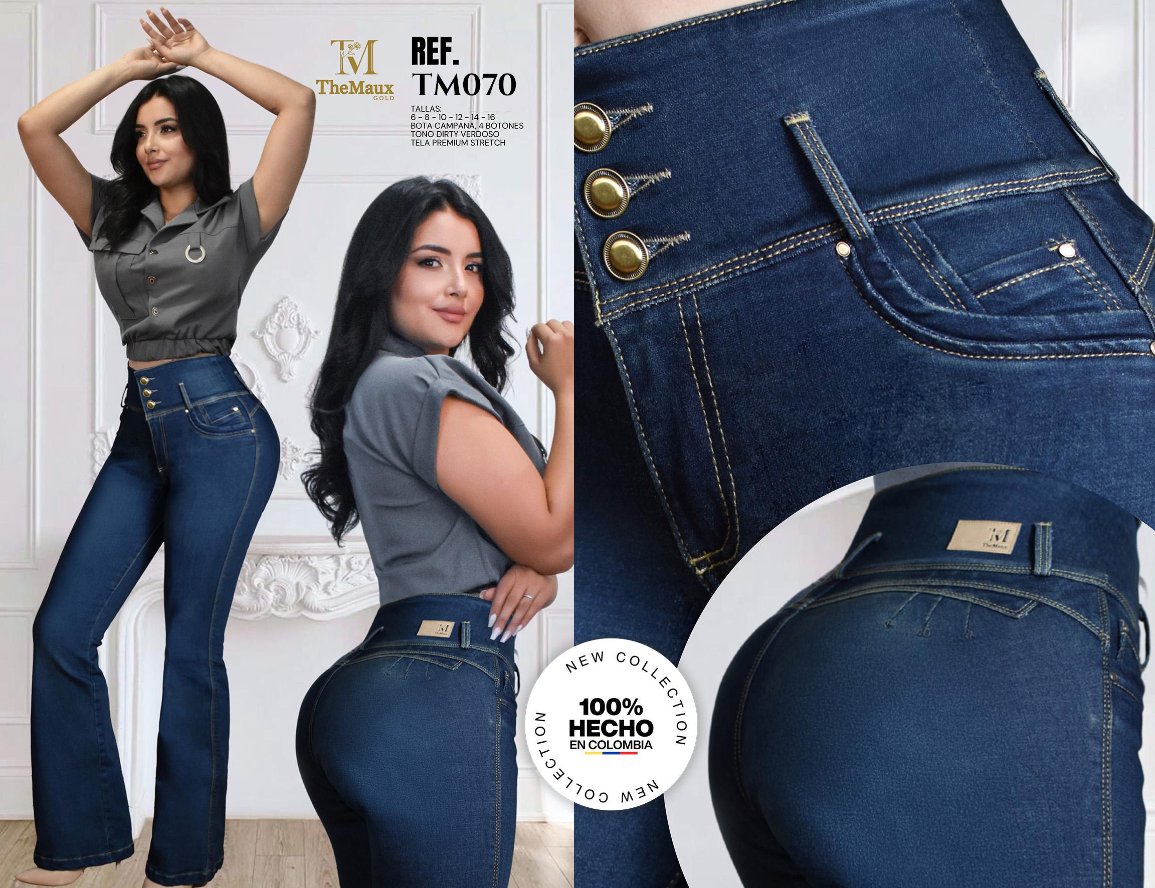 Ref. 066 -TM070 Jeans Push Up Colombianos - Ropa Colombiana