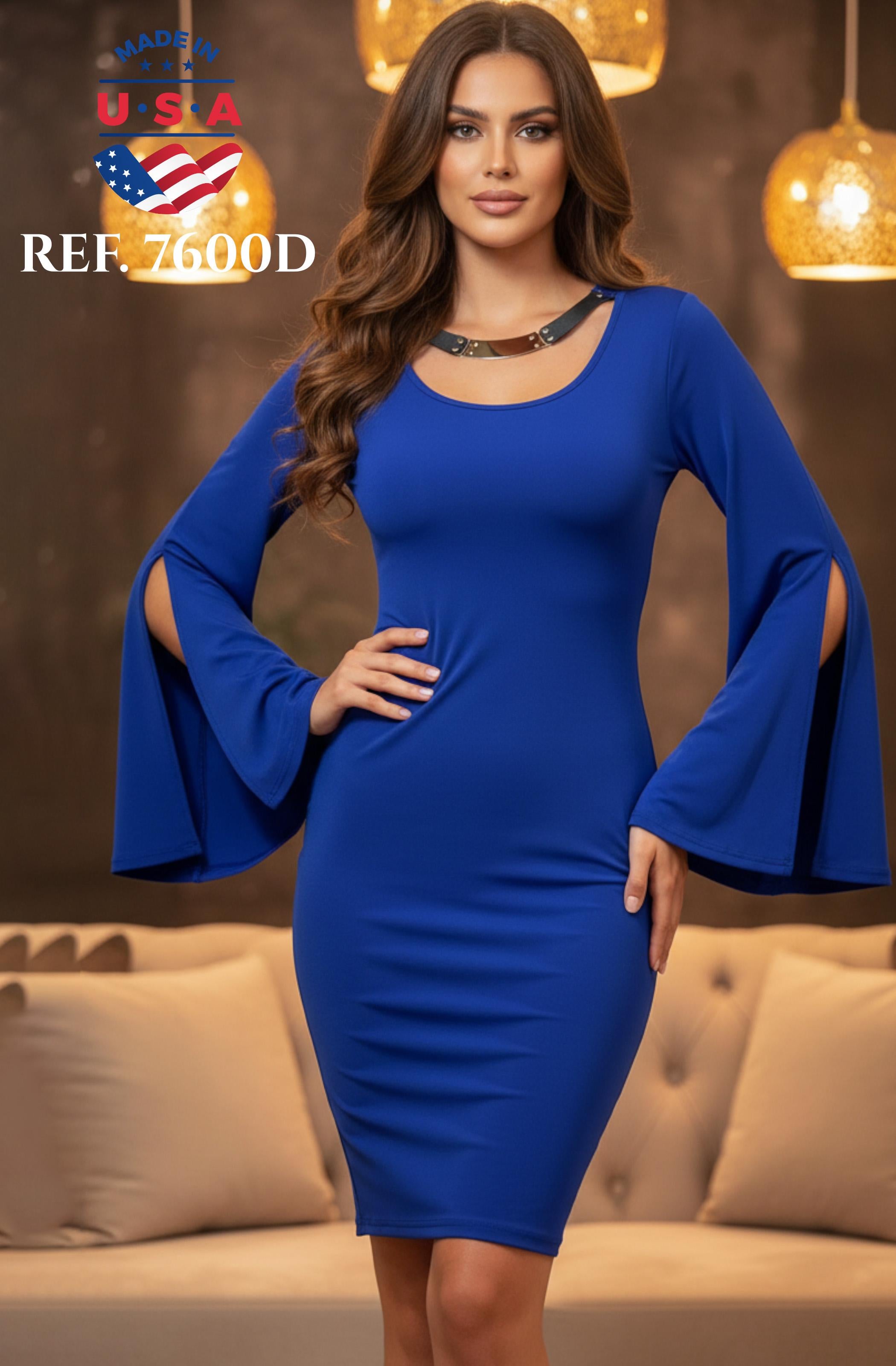 Ref. 003 -7600D VESTIDO DAMA FIESTA - Ropa Colombiana