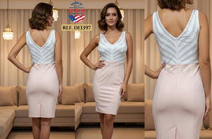 Ref. 003 -D13397 VESTIDO FIESTA CORTO - Ropa Colombiana