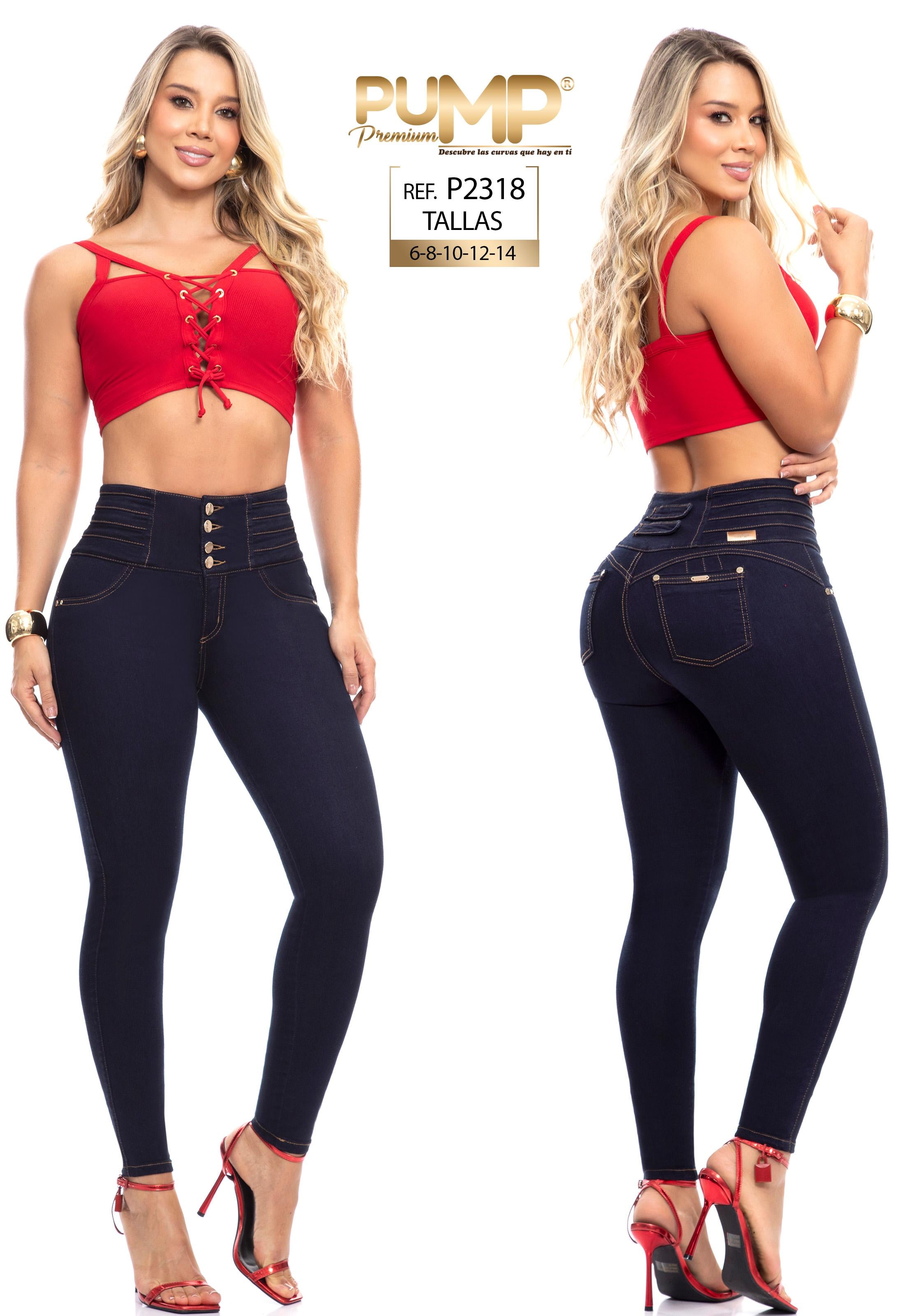 Ref. 063 -P2318 Jean Push Up Colombiano - Ropa Colombiana