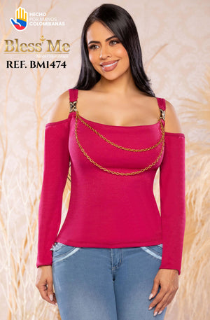 Ref. 058 -BM1474 Blusa boutique Con estilo original - Ropa Colombiana