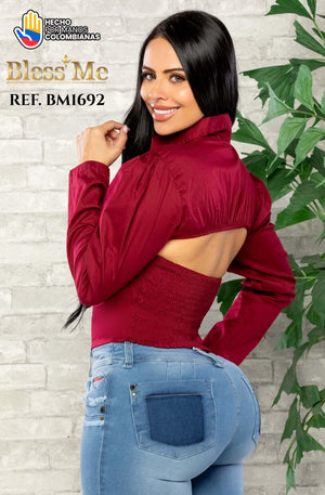 Ref. 058 -BM1692 Blusa colombiana - Ropa Colombiana