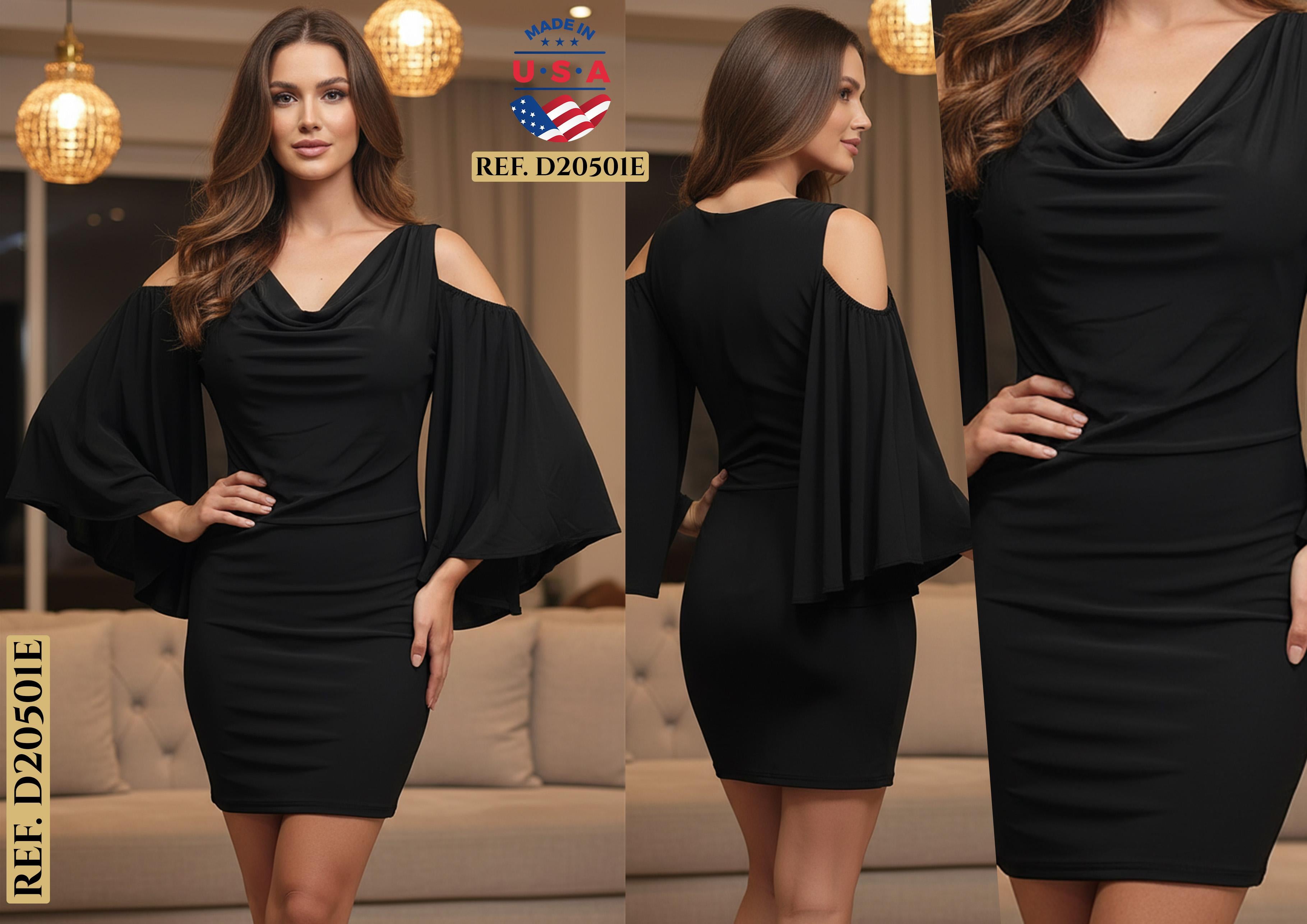 Ref. 003 -D20501E VESTIDO DAMA FIESTA - Ropa Colombiana