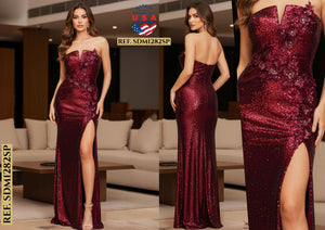 Ref. 003 -SDM1282SP Vestido de Fiesta Largo - Ropa Colombiana