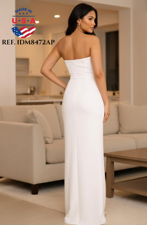 Ref. 003 -IDM8472AP Vestido de Fiesta Largo Americano - Ropa Colombiana