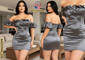 Ref. 003 -SD1253SPB Vestido de Fiesta Corto - Ropa Colombiana