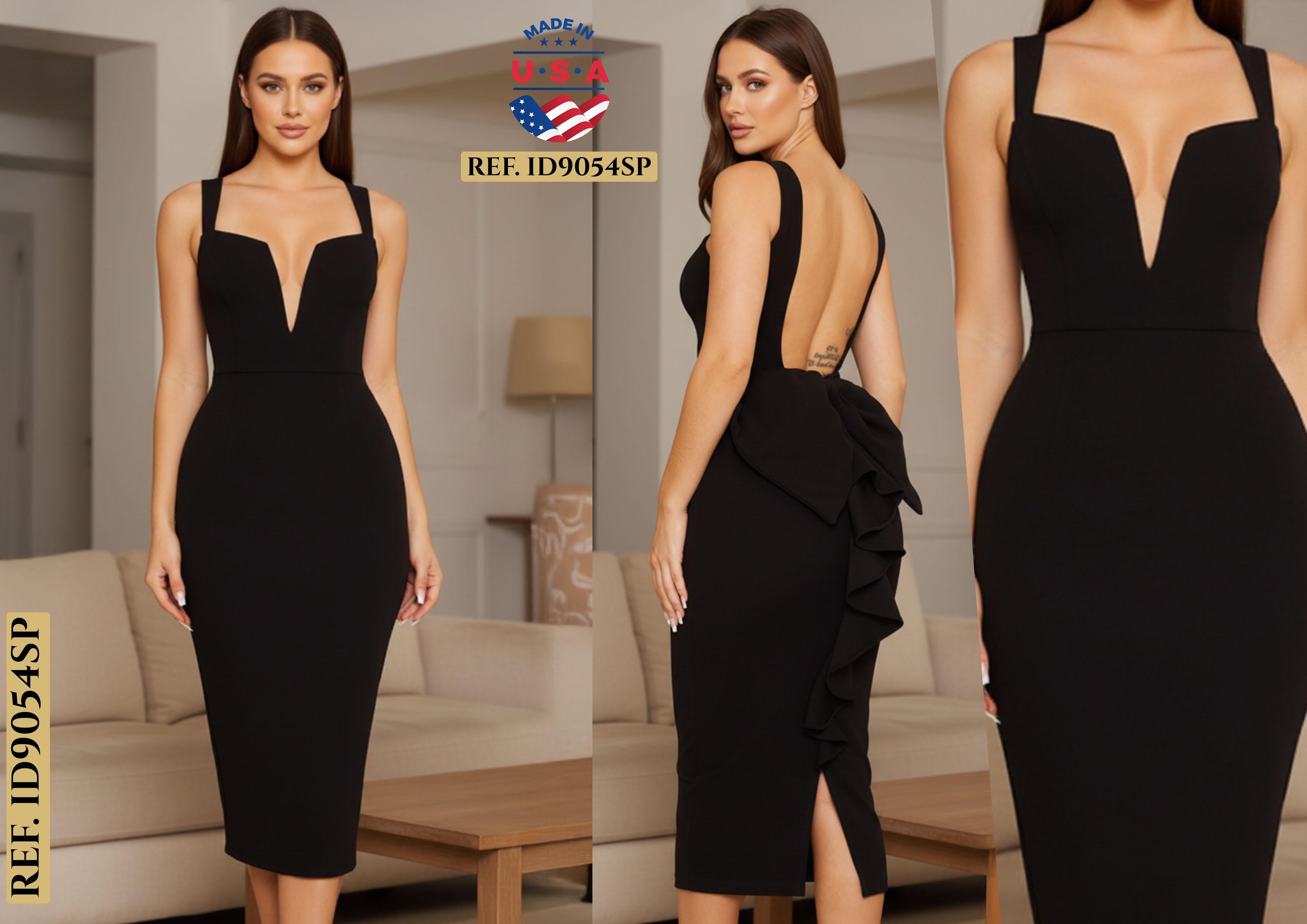 Ref. 003 -ID9054SP Vestido de Fiesta Corto Americano - Ropa Colombiana
