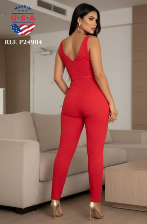Ref. 003 -P24904 Enterizo sin  Mangas con tiras decoradas, estilo americano - Ropa Colombiana