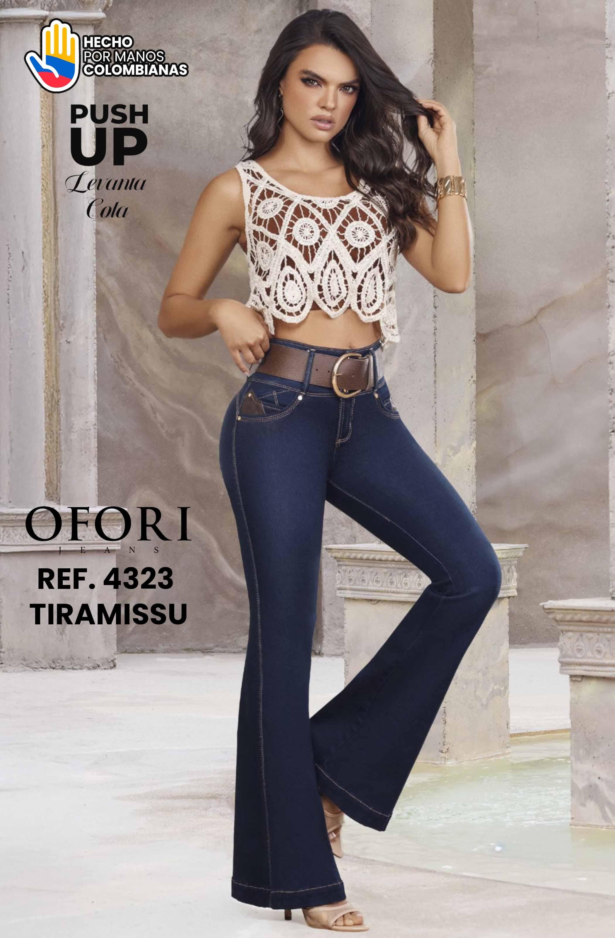 Ref. 8521447 -4323 TIRAMISSU Jean Colombiano sin Bolsillos Push Up