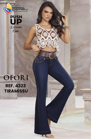 Ref. 8521447 -4323 TIRAMISSU Jean Colombiano sin Bolsillos Push Up - Ropa Colombiana