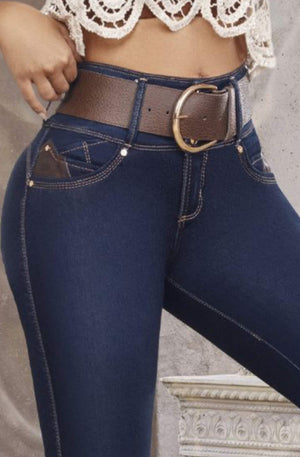 Ref. 8521447 -4323 TIRAMISSU Jean Colombiano sin Bolsillos Push Up - Ropa Colombiana