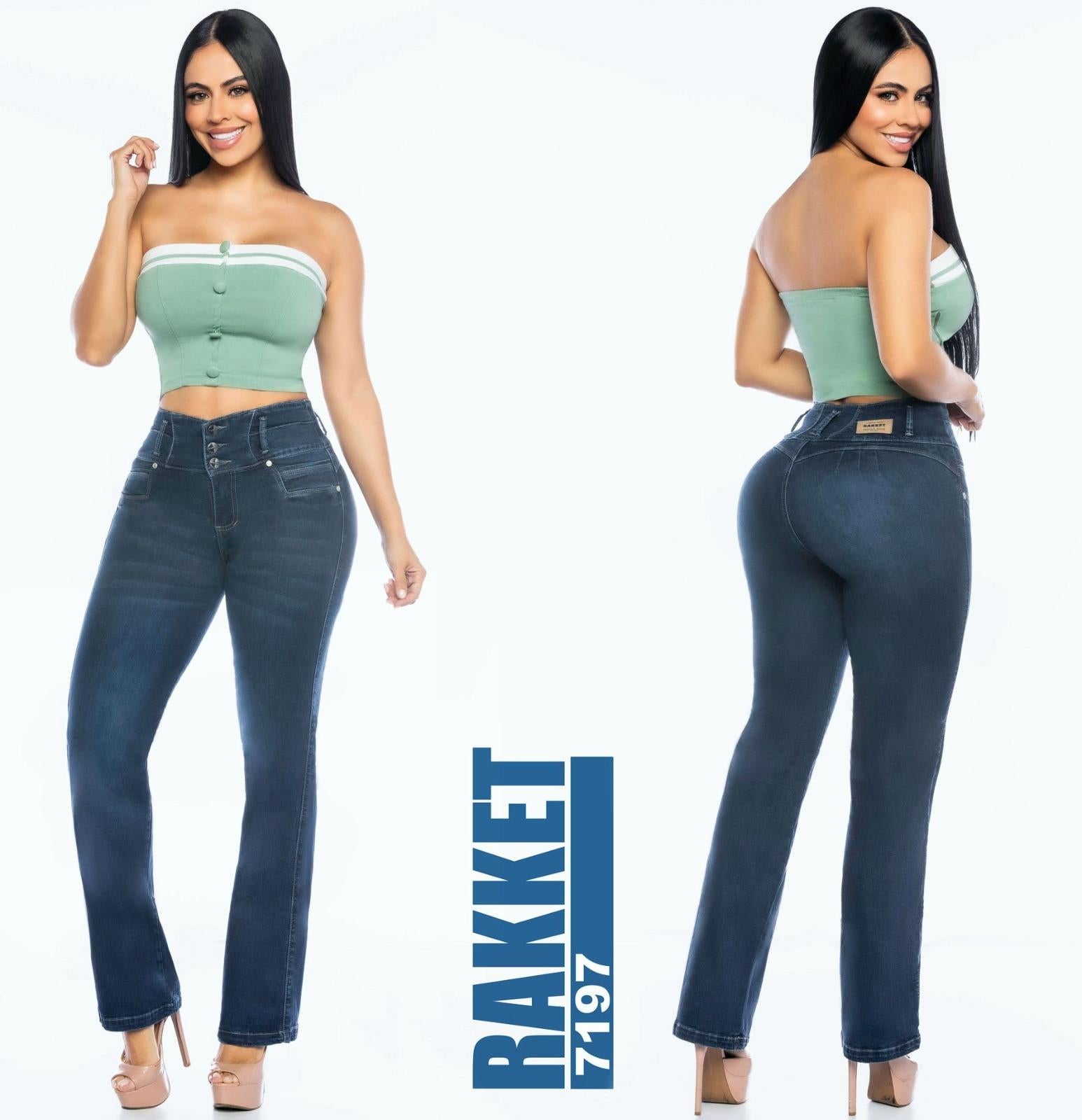 Ref. 006 -7197 Jean sin Bolsillos Colombiano Push Up - Ropa Colombiana