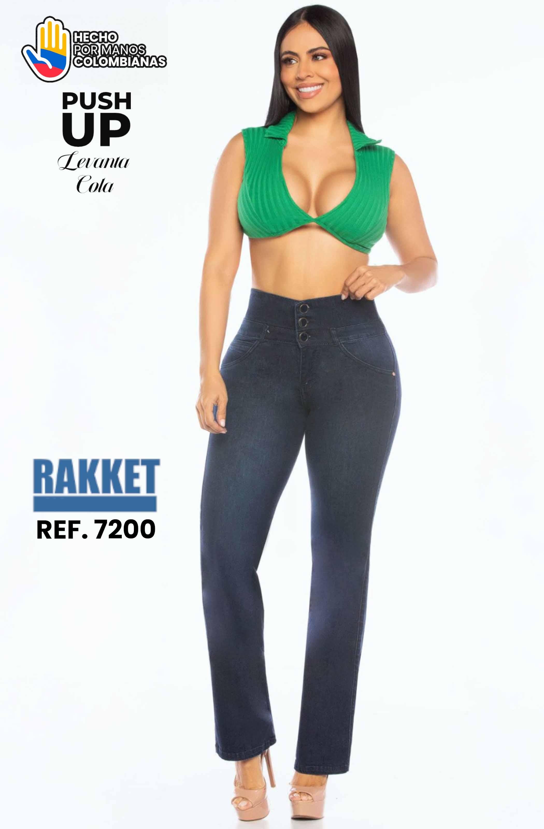 Ref. 006 -7200 Jean con Bolsillos Colombiano Push Up - Ropa Colombiana
