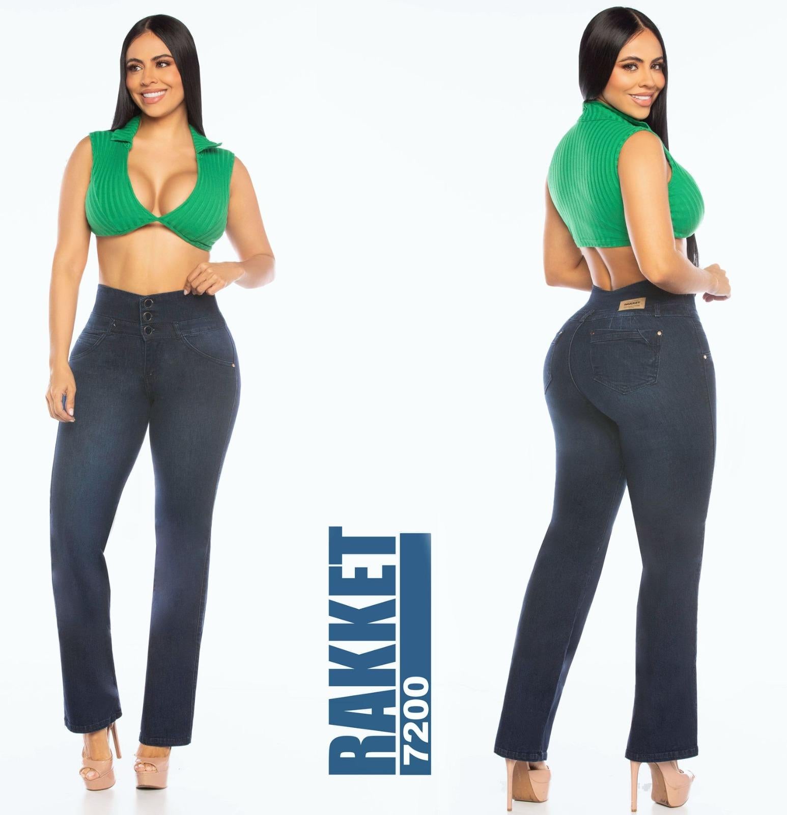 Ref. 006 -7200 Jean con Bolsillos Colombiano Push Up - Ropa Colombiana