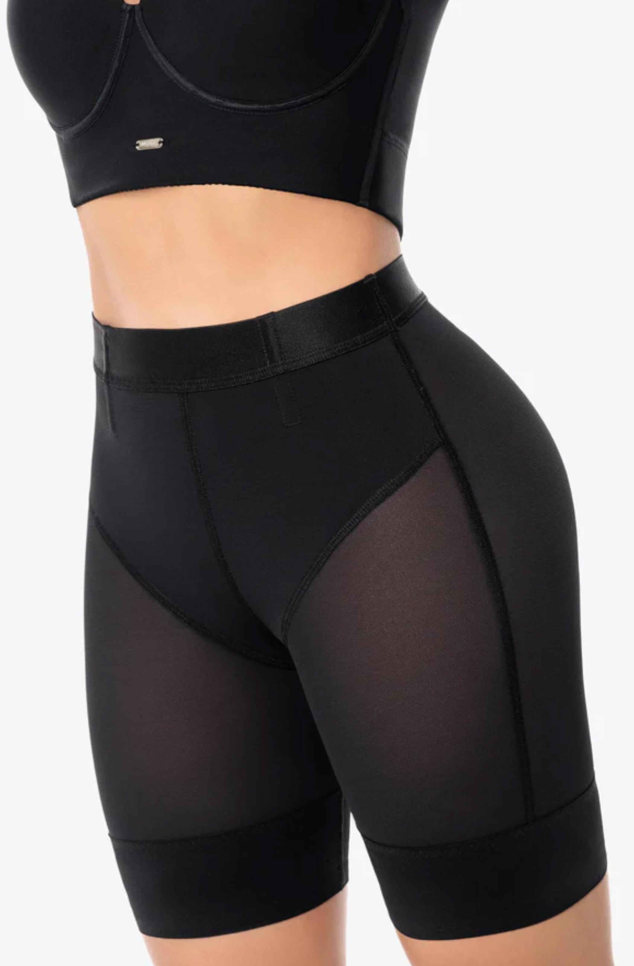 Ref. 019 -SH001SR Faja Short de control semi reloj de arena a la cintura con cola ultra invisible - Ropa Colombiana