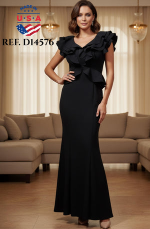 Ref. 003 -D14576 Vestido Americano de Moda - Ropa Colombiana