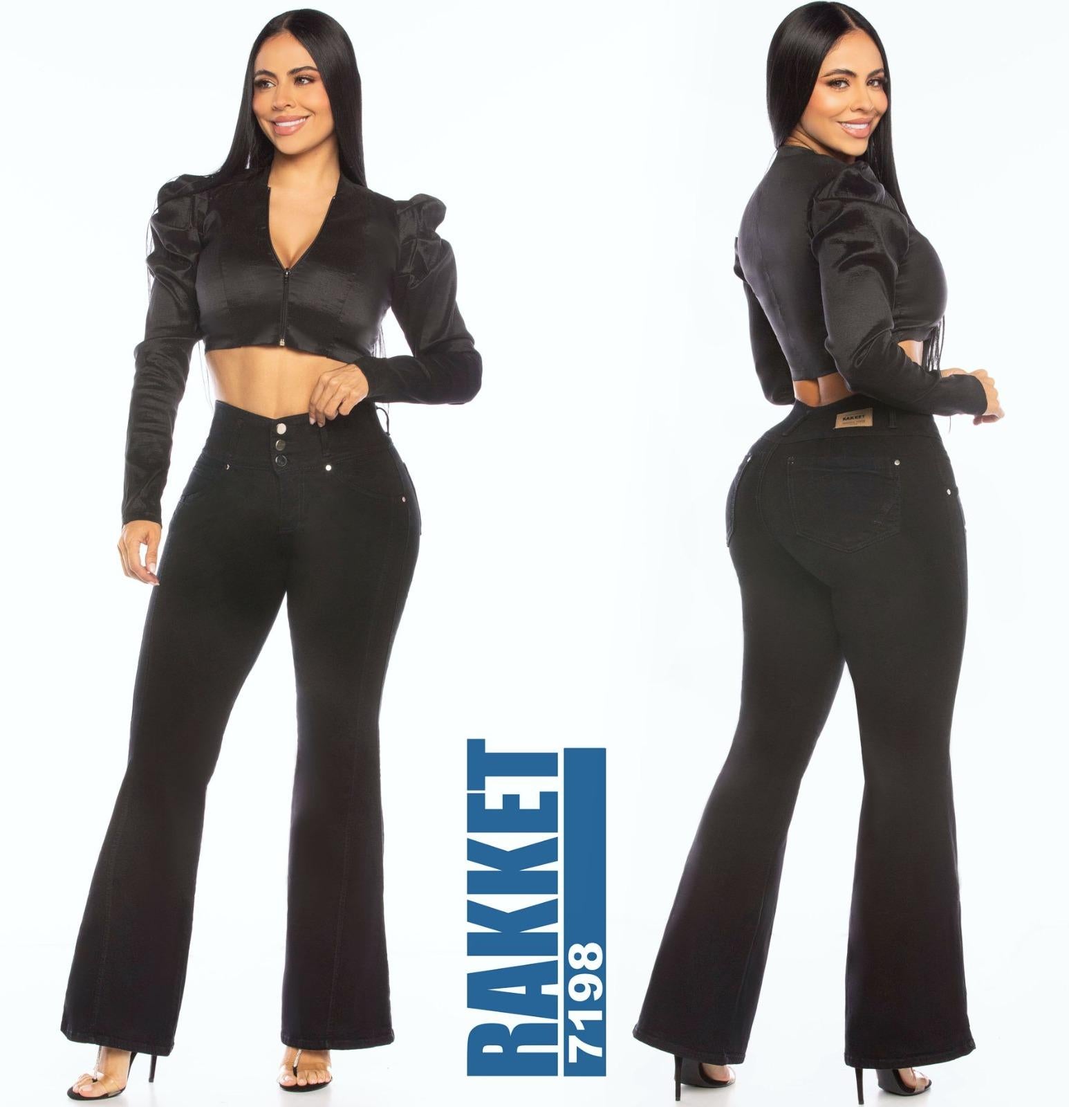 Ref. 006 -7198 Jean con Bolsillos Colombiano Push Up - Ropa Colombiana