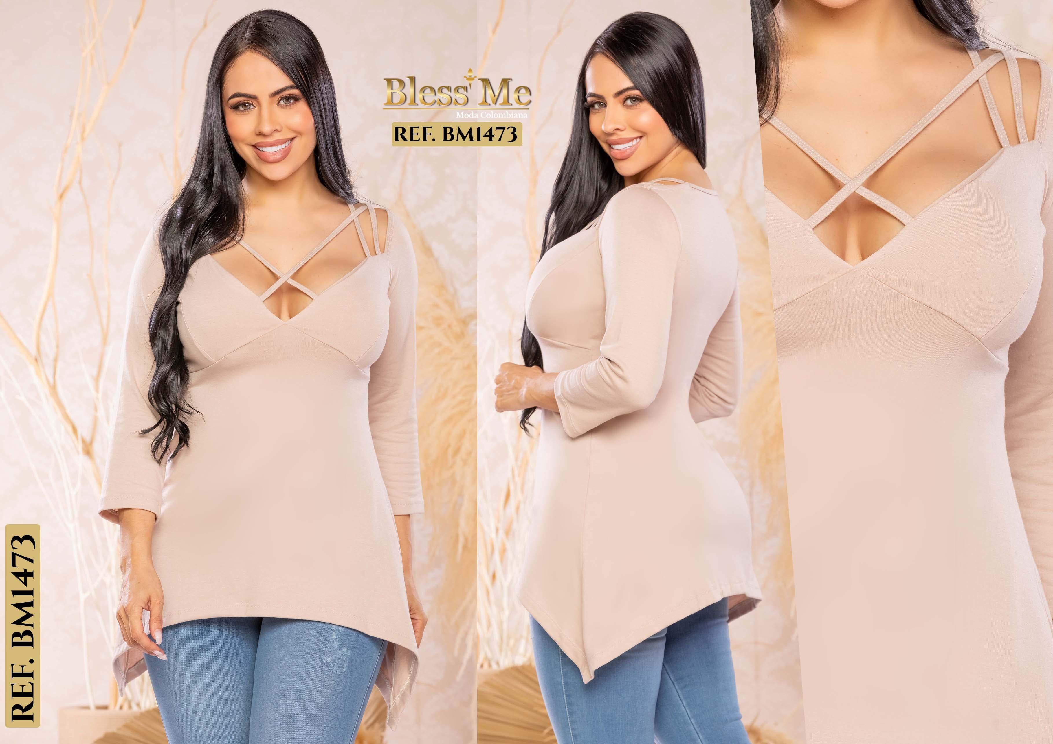 Ref. 058 -BM1473 Blusa para dama con diseño exclusivo - Ropa Colombiana