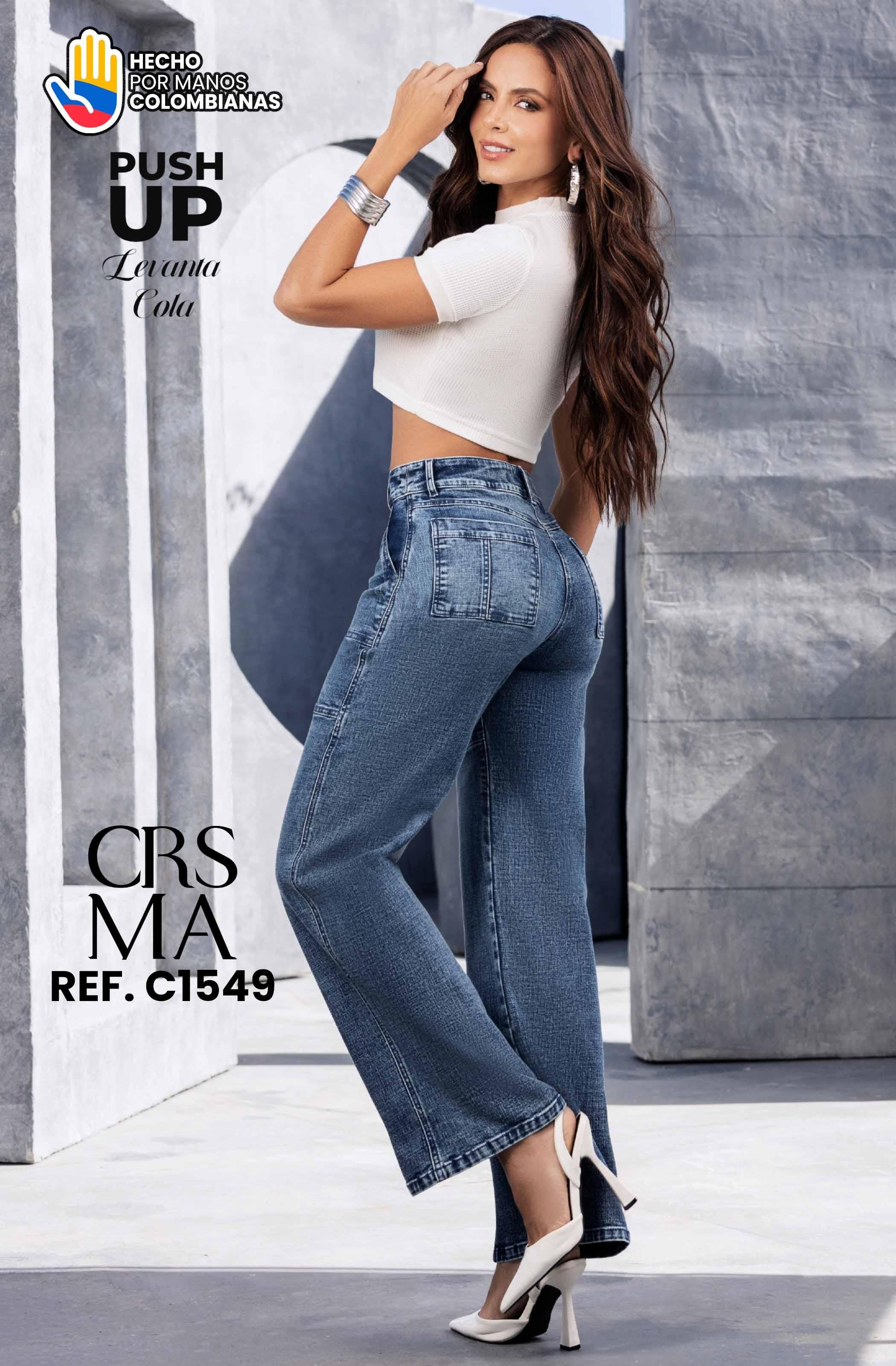 Ref. 070 -C1549 Jean con Bolsillos Colombiano Push Up - Ropa Colombiana