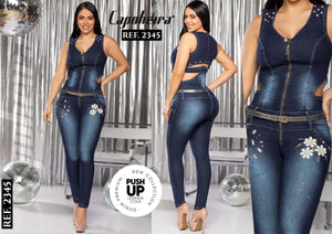 Ref. 006 -2345 ENTERIZO COLOMBIANO LEVANTACOLA - Ropa Colombiana
