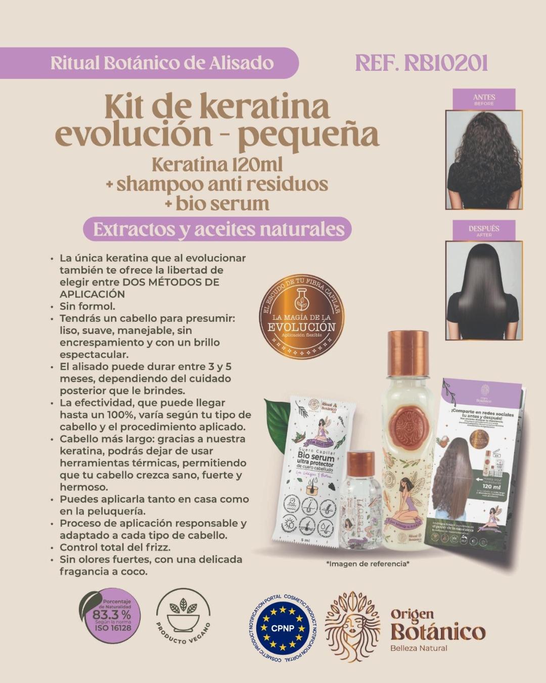 Ref. 086 -RB10201 Kit Keratina 120ml - Ropa Colombiana
