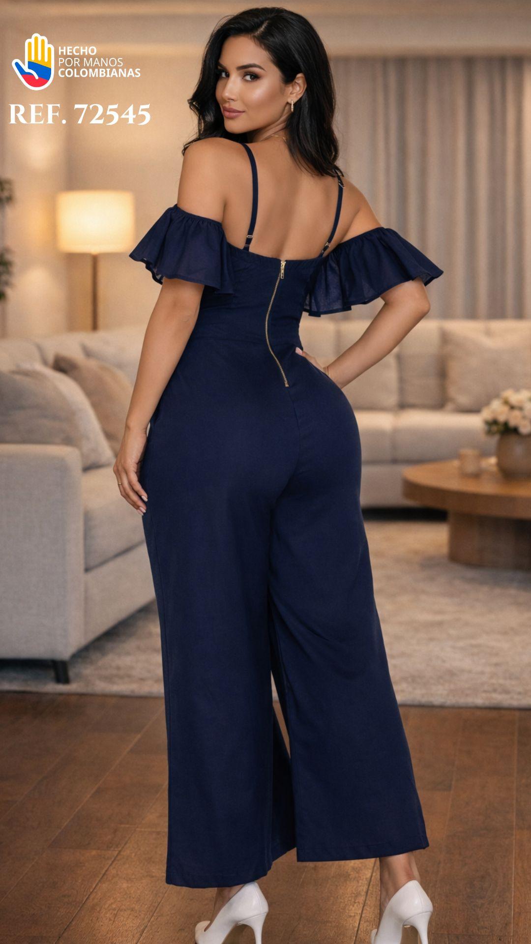 Ref. 016 -72545 Enterizo Largo Colombiano de Moda - Ropa Colombiana