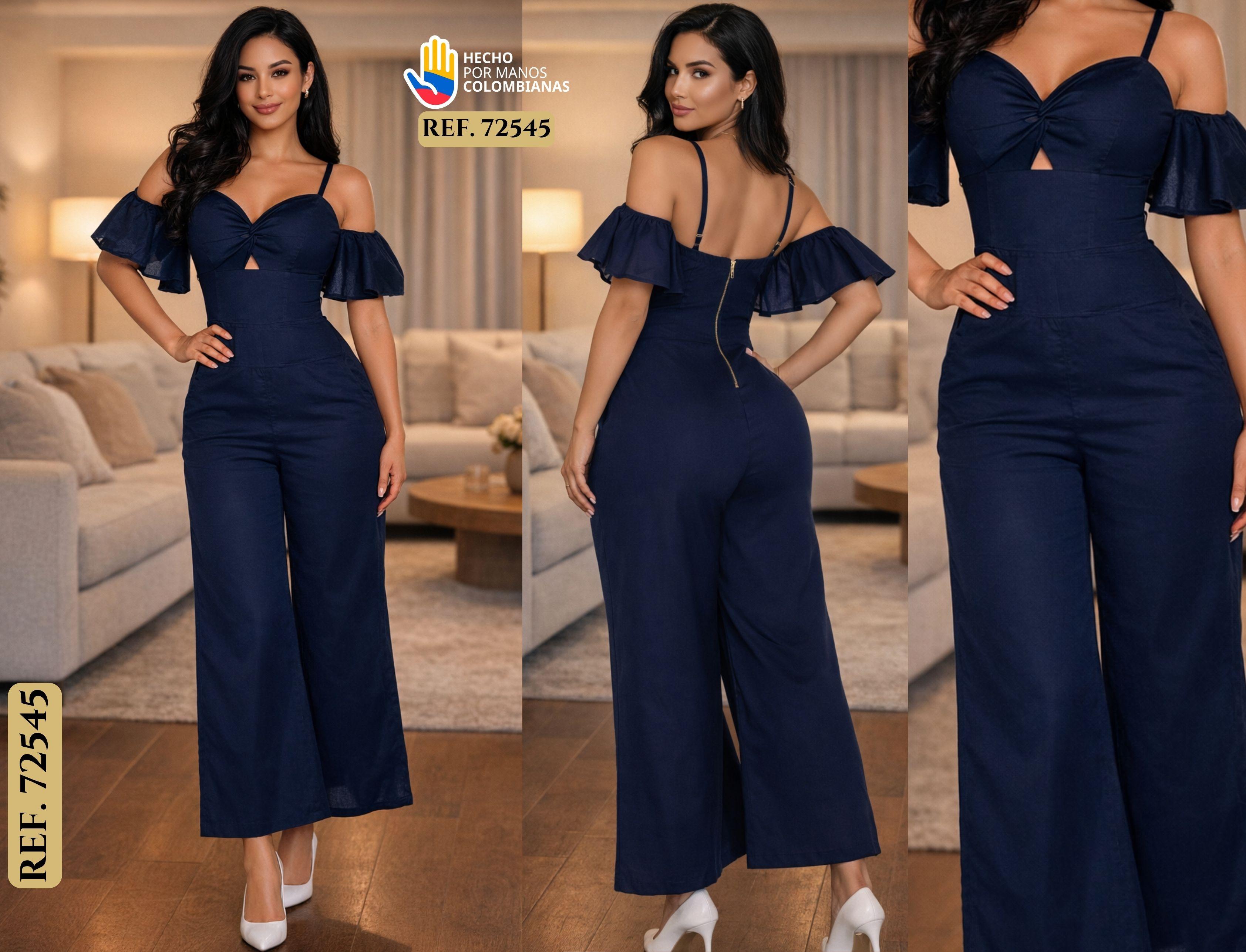 Ref. 016 -72545 Enterizo Largo Colombiano de Moda - Ropa Colombiana