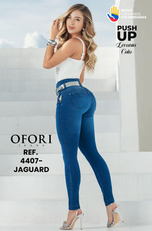 Ref. 8521447 -4407-JAGUARD Jean con Bolsillos Push Up - Ropa Colombiana