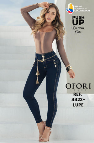 Ref. 8521447 -4423-LUPE Jean con Bolsillos Push Up - Ropa Colombiana