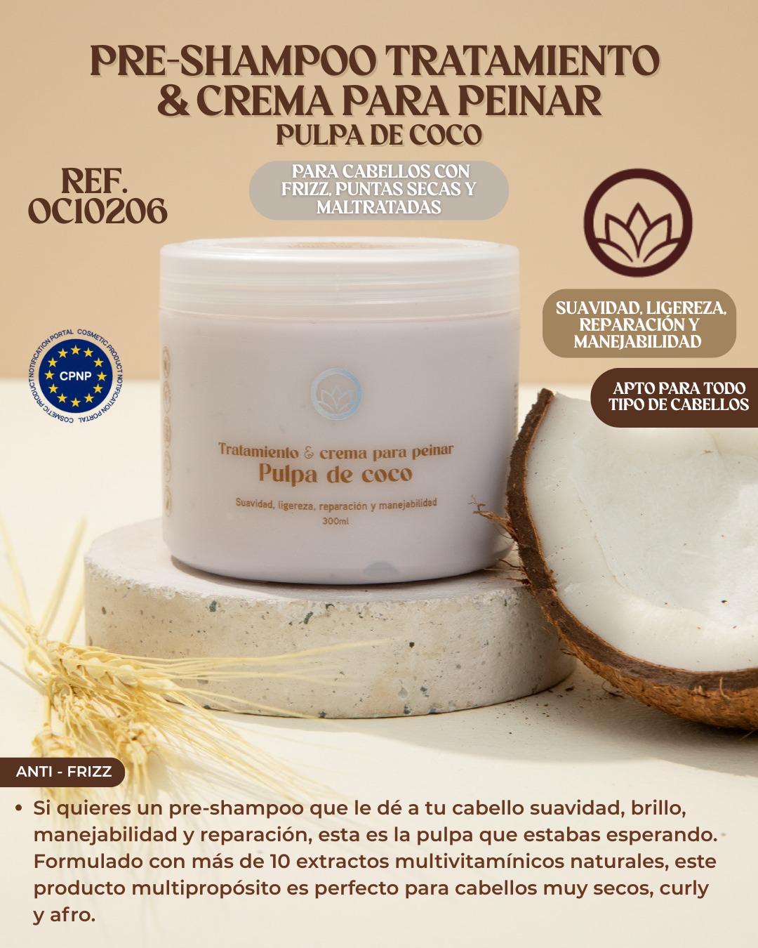 Ref. 088 -OC10206 Pre-Shampoo pulpa de coco - Ropa Colombiana