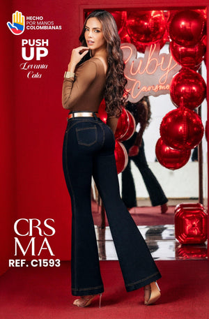 Ref. 070 -C1593 Jeans con Bolsillos Push Up - Ropa Colombiana