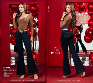 Ref. 070 -C1593 Jeans con Bolsillos Push Up - Ropa Colombiana