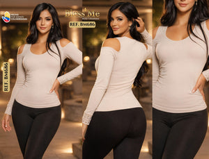 Ref. 082 -BM686 Blusa colombiana - Ropa Colombiana