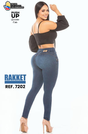 Ref. 006 -7202 Jean Push Up sin Bolsillos - Ropa Colombiana
