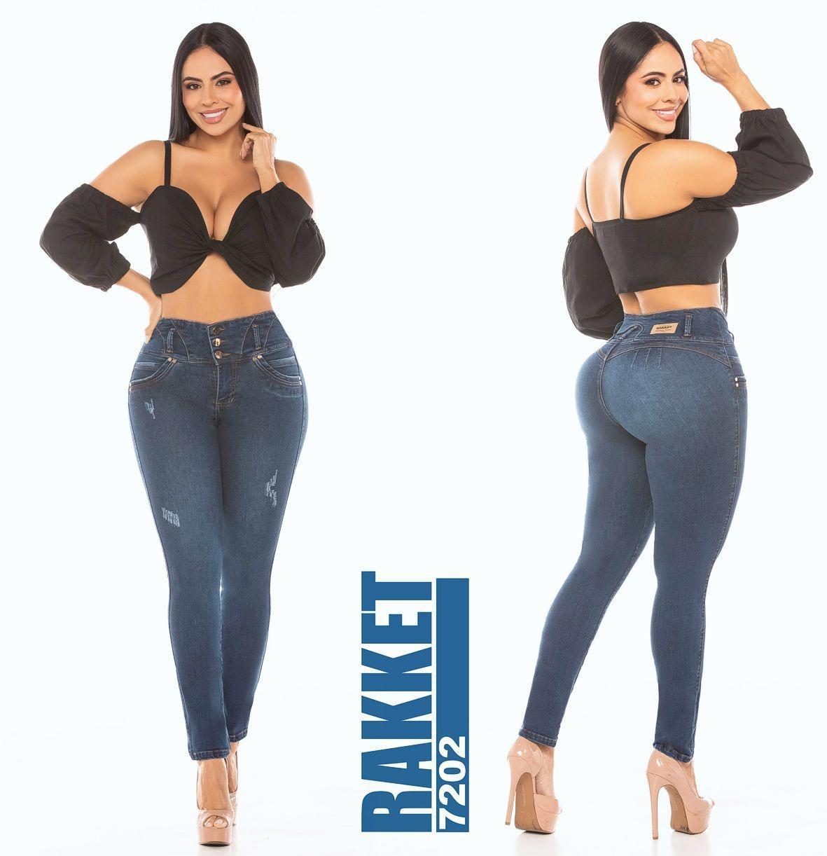 Ref. 006 -7202 Jean Push Up sin Bolsillos - Ropa Colombiana