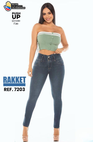 Ref. 006 -7203 Jean Push Up con Bolsillos - Ropa Colombiana